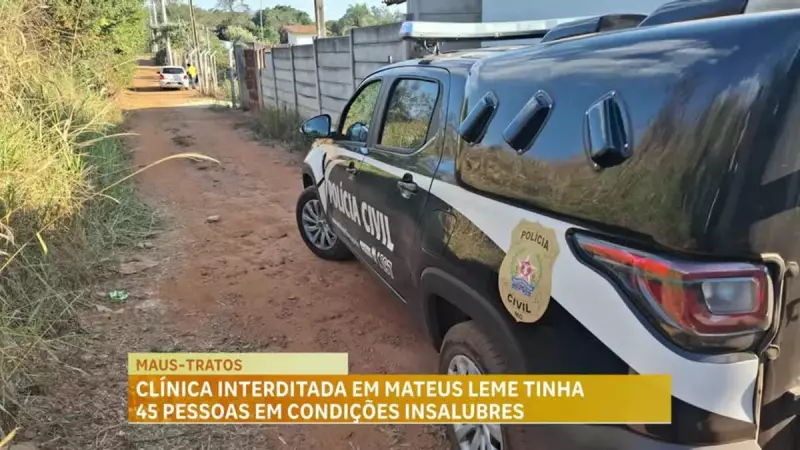 Clínica terapêutica é interditada em Mateus Leme (MG) por condições insalubres | Denúncia grave
