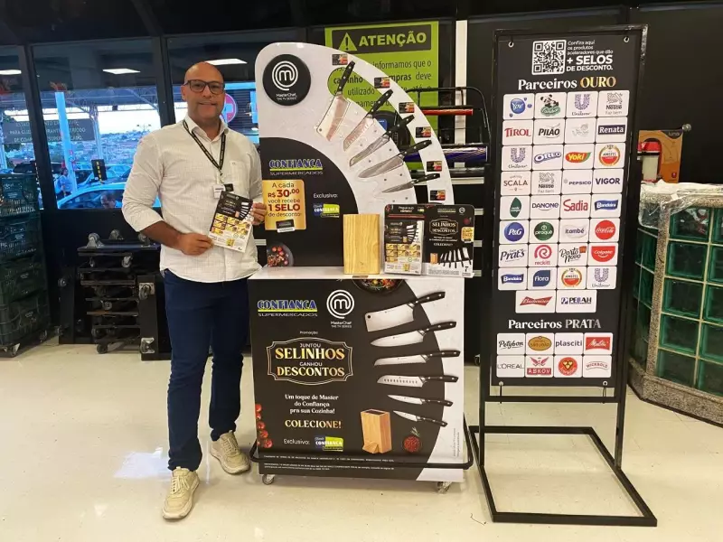 Confiança Supermercados relança linha exclusiva de facas MasterChef para colecionadores