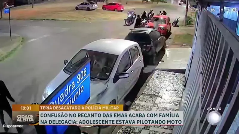 Confusão no Recanto das Emas: menor de idade envolve PM em situação tensa