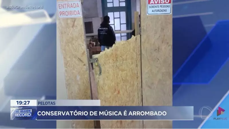 Conservatório da UFPel é alvo de furto e vandalismo durante reformas em Rio Grande