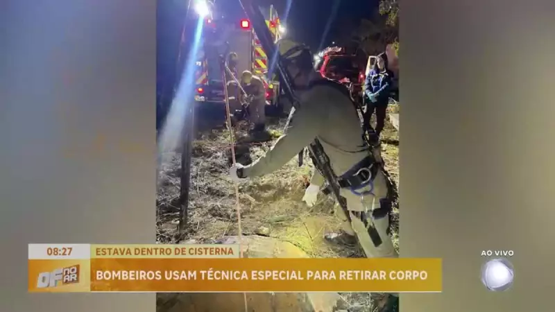 Corpo de Bombeiros resgata vítima fatal de cisterna em Luziânia: tragédia no Entorno do DF
