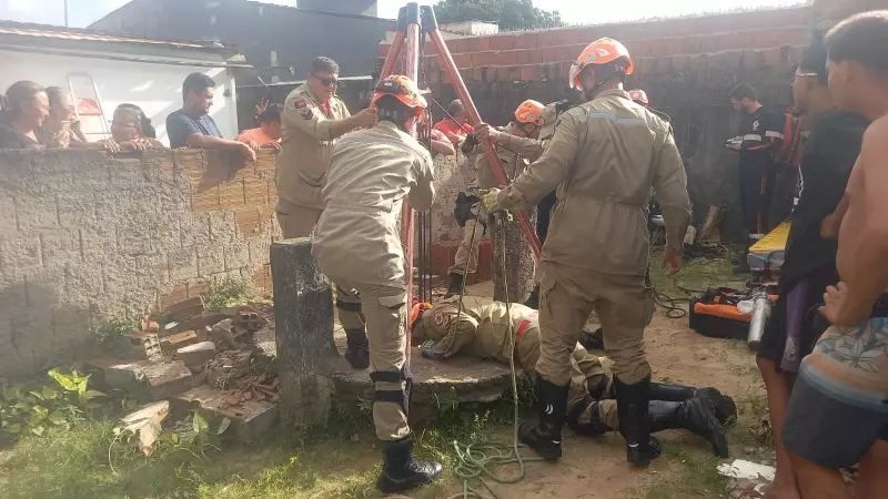 Criança com autismo cai em poço e é resgatada por bombeiros em emocionante operação na Paraíba