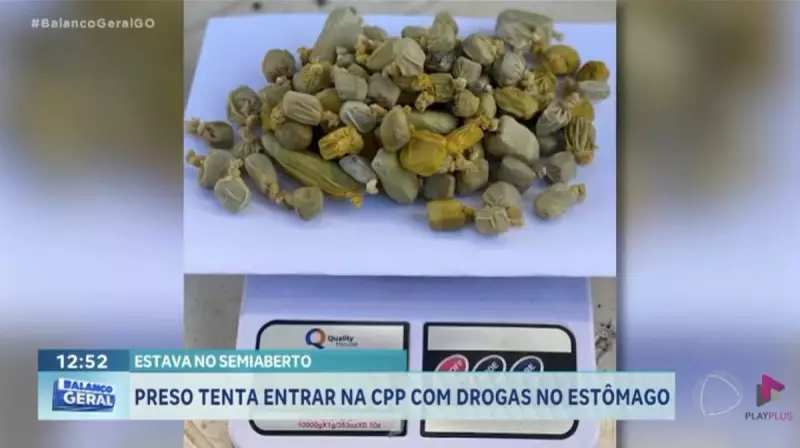 Criminoso tenta entrar em presídio com 91 cápsulas de maconha no estômago em Goiás