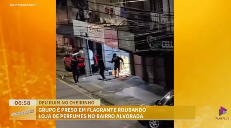 Criminosos invadem loja de perfumes no Amazonas e são presos em flagrante pela polícia