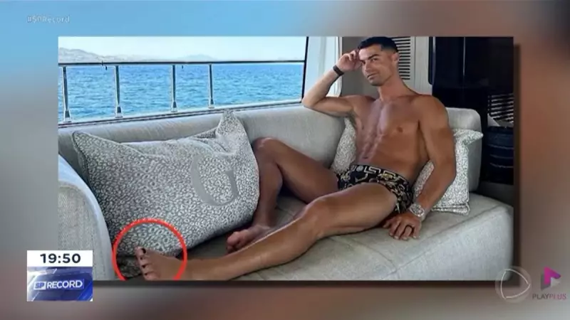 Cristiano Ronaldo choca fãs ao pintar unhas dos pés de preto: polêmica nas redes sociais