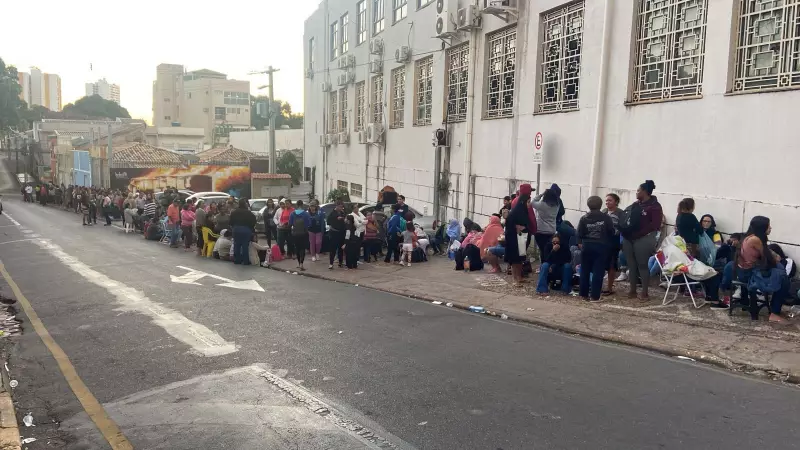 Cuiabá em polvorosa: filas gigantes e tumulto marcam início de cadastro para programa habitacional