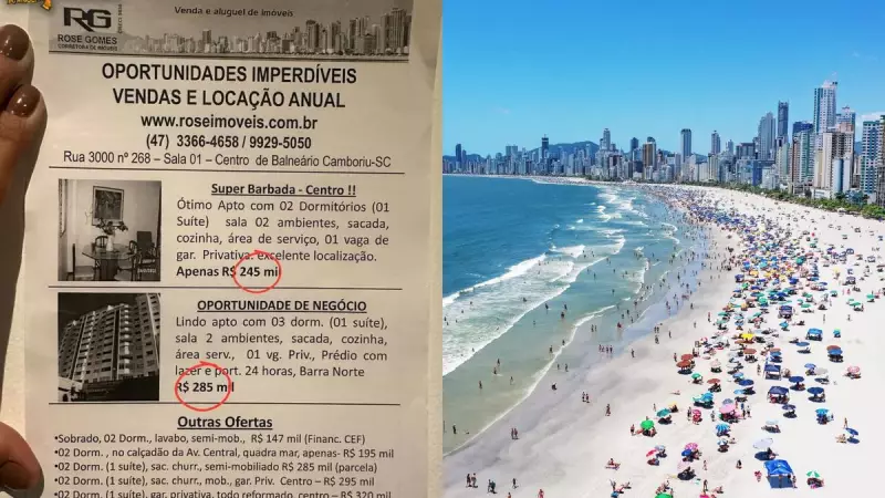 De R$ 245 mil a R$ 1,8 milhão: folder de 2012 revela explosão imobiliária em Balneário Camboriú
