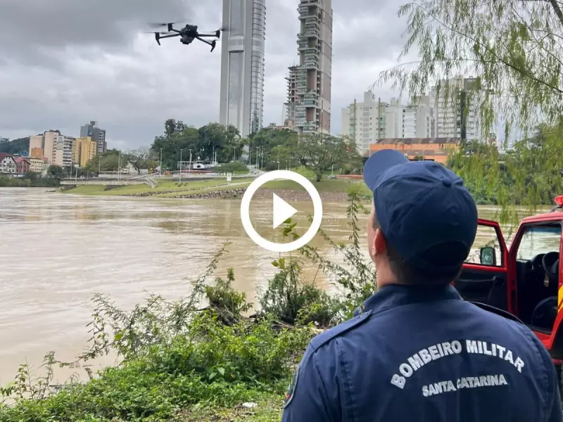 Desaparecido no Rio Itajaí-Açu: Buscas entram no 4º dia sem sinais do homem