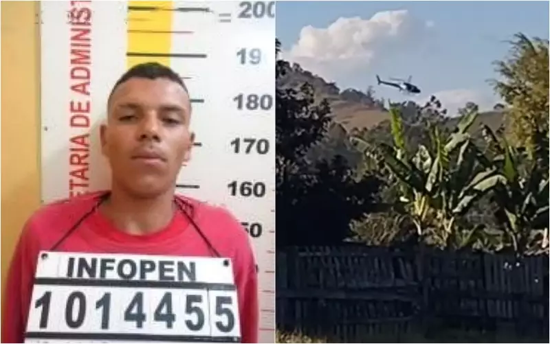 Detento que fugiu durante trabalho em presídio é recapturado pela PM em Itajubá, MG