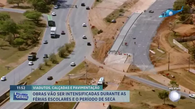 DF acelera obras durante férias escolares e período de seca: veja os detalhes