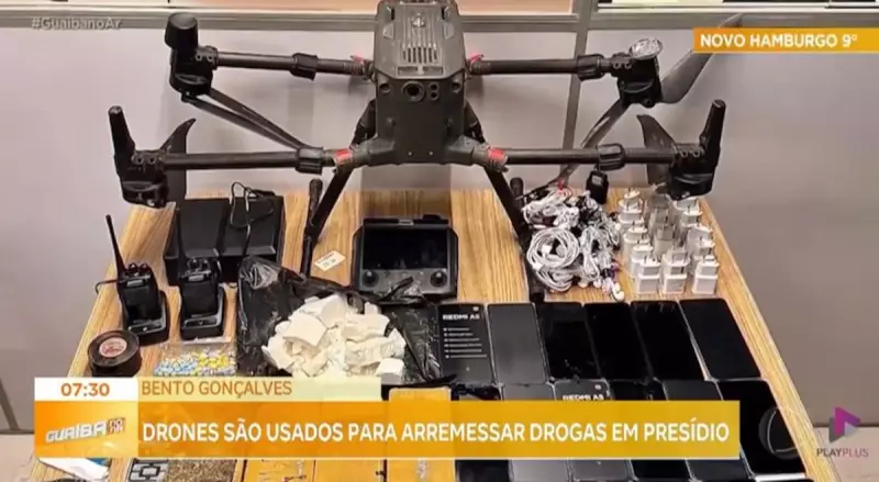 Drones viram aliados do crime: tentativa de entregar drogas em presídio do RS é frustrada