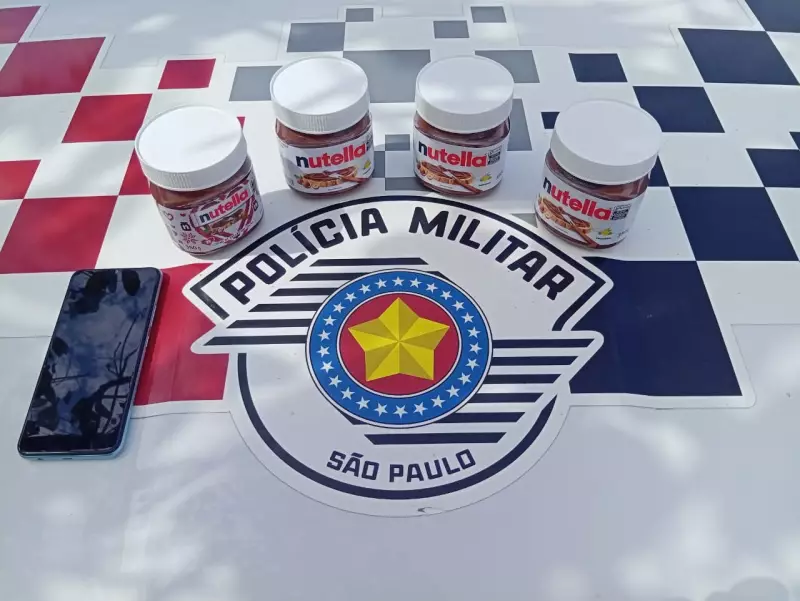 Dupla é flagrada roubando potes de creme de avelã em mercado de Osvaldo Cruz — veja detalhes