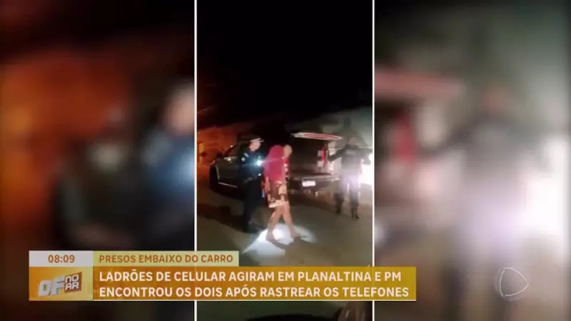 Dupla é presa escondida embaixo de carro em Planaltina-DF após roubo de celular