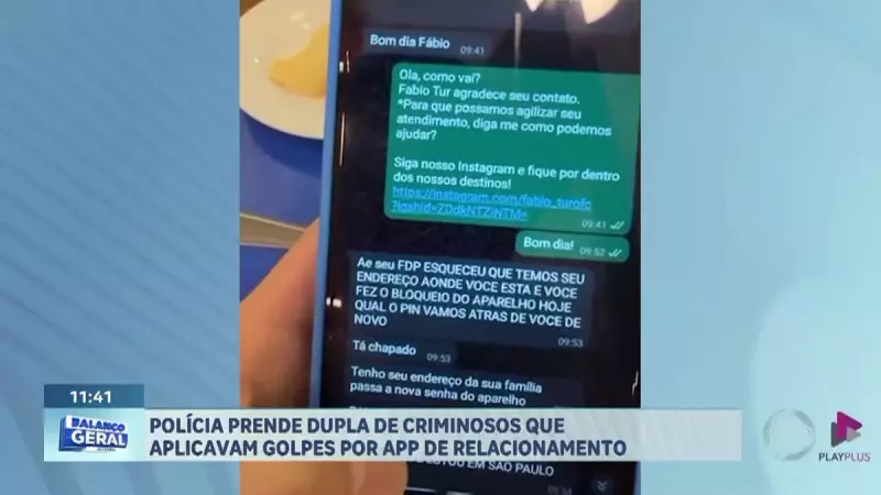 Dupla é presa por aplicar golpes em apps de relacionamento no litoral de SP