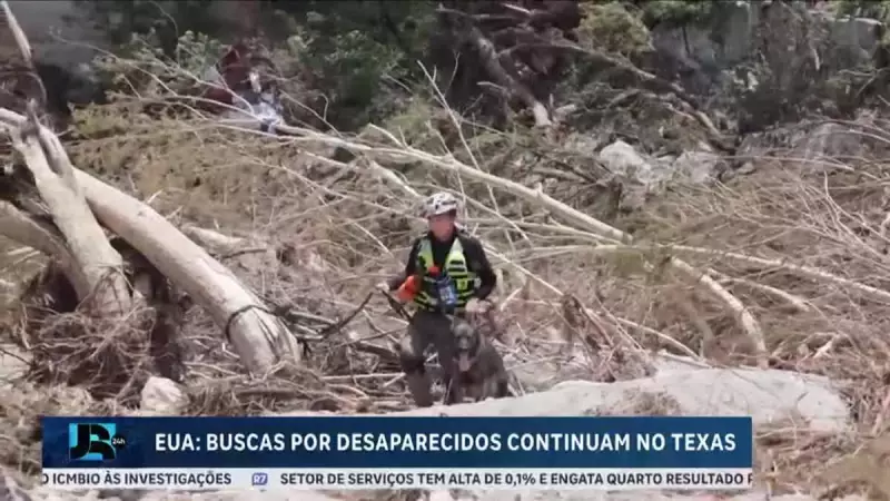 Enchentes no Texas: Buscas por desaparecidos continuam após tragédia