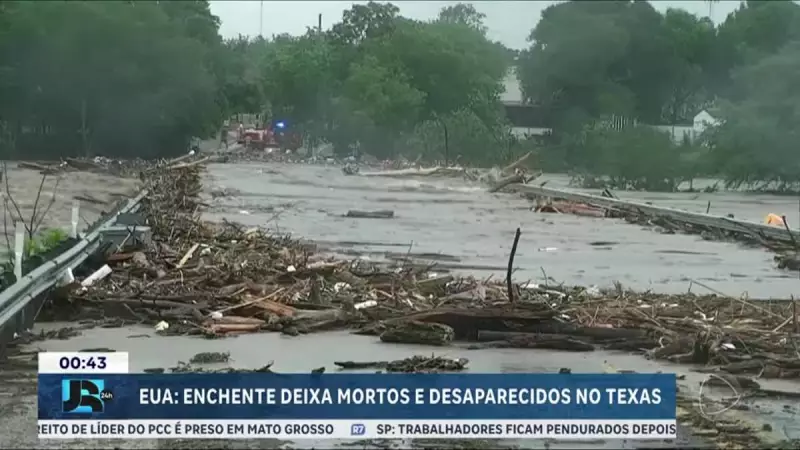 Enchentes no Texas deixam pelo menos 24 mortos e causam destruição