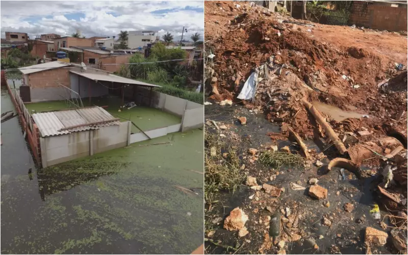 Esgoto a céu aberto vira pesadelo no São Geraldo: moradores se unem para obra emergencial em Pouso Alegre