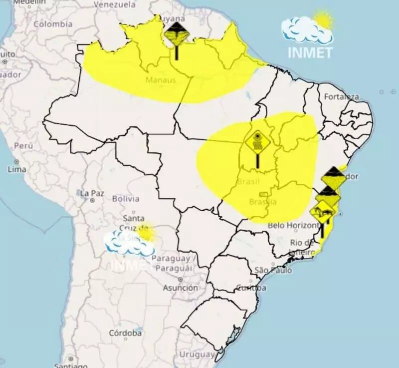 Fim de semana com chuvas no Brasil: confira as previsões do Inmet para seu estado