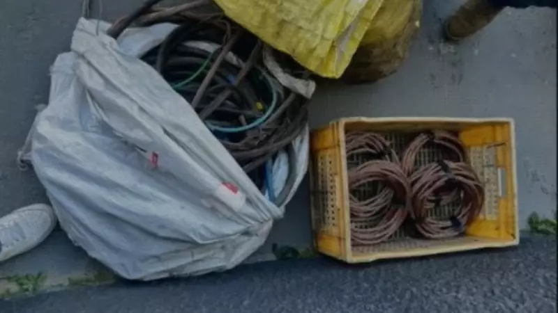 Fios de cobre roubados: Polícia apreende 400 kg e prende quadrilha em Caraguatatuba