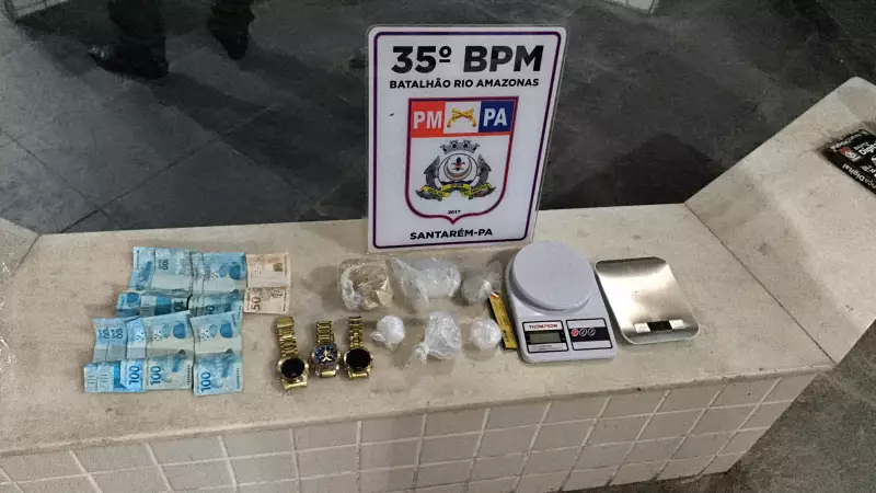Foragido da Justiça é preso com drogas no bairro Área Verde, em Santarém