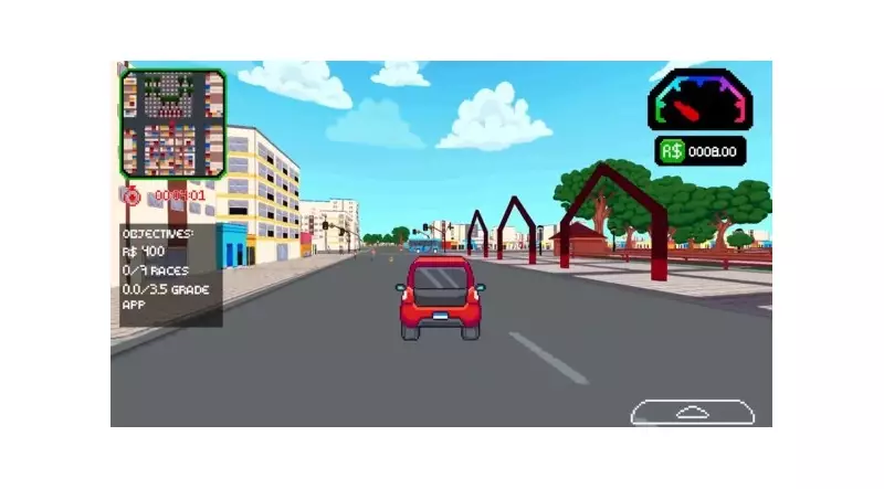 Fortaleza vira cenário de jogo de corrida com trilha sonora de forró: confira o vídeo!