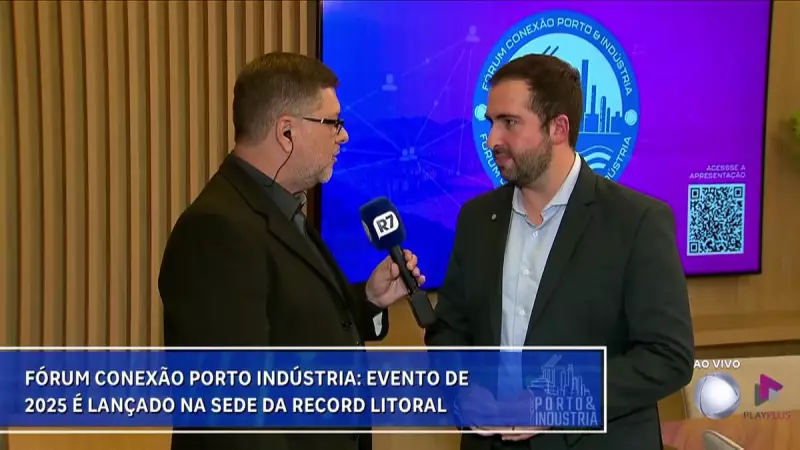 Fórum Conexão Porto-Indústria 2025 é lançado na sede da Record Litoral