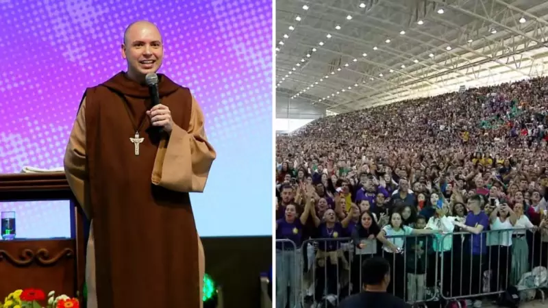 Frei Gilson emociona multidão na Canção Nova com pregação inspiradora: 'Cristo é o Caminho'