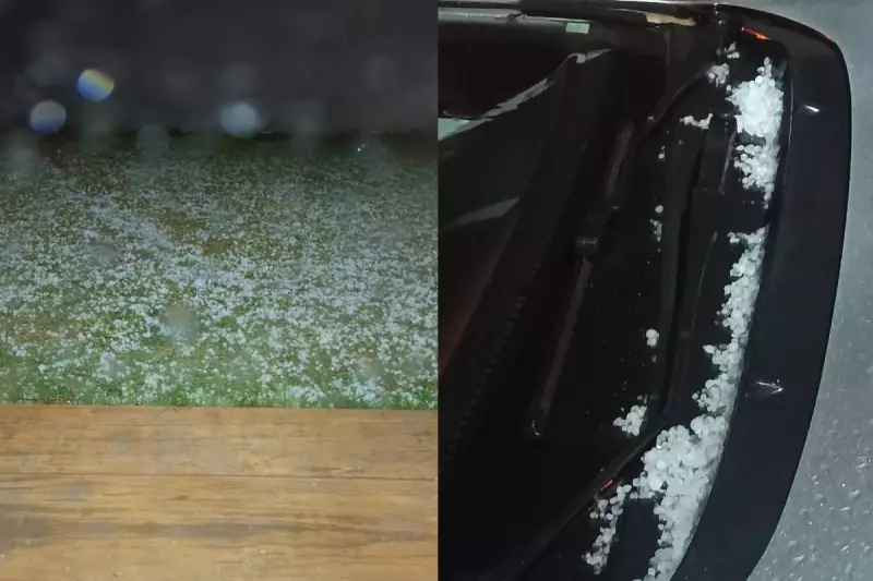 Frente fria avança em Mato Grosso do Sul e provoca chuva de granizo e queda brusca na temperatura