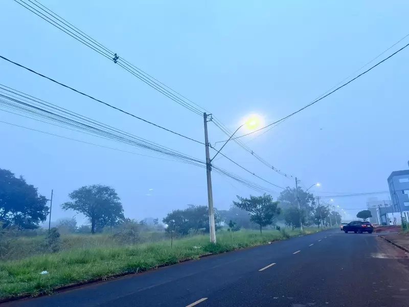 Frio intenso congela madrugada em Uberlândia: termômetros marcam 2°C na zona rural