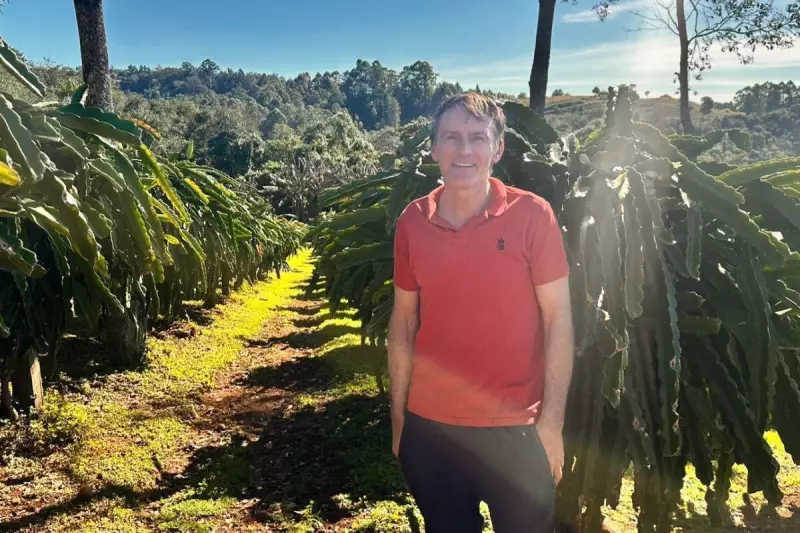 Fruta exótica que floresce à noite transformou a vida de um marceneiro em SC: 'Chamavam de louco'