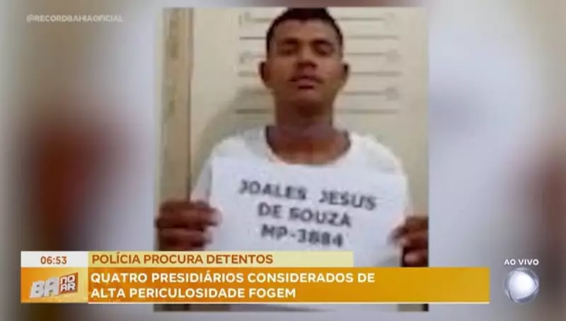 Fuga em série: Detentos escapam de presídio na Bahia pela terceira vez em sete meses