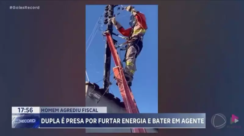 Furto de energia acaba em agressão: homem ataca fiscais em Goiás após flagrante