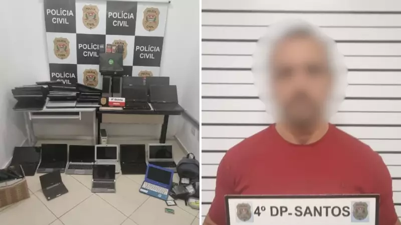 Golpista é preso em Santos por vender eletrônicos defeituosos como novos na internet