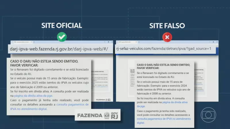 Golpistas criam site falso do IPVA para enganar contribuintes no RJ