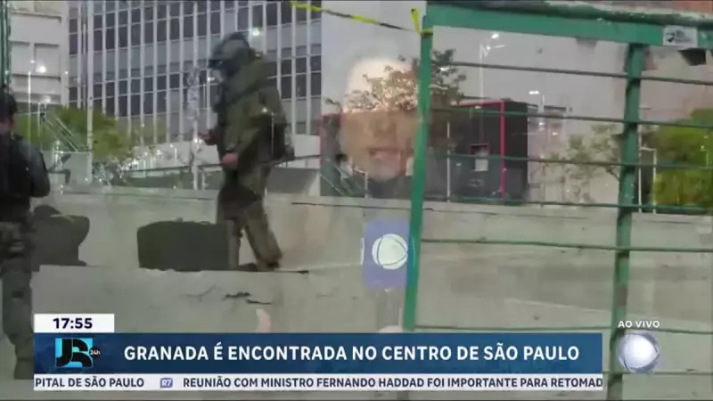 Granada é encontrada no centro de São Paulo, mas artefato estava inativo
