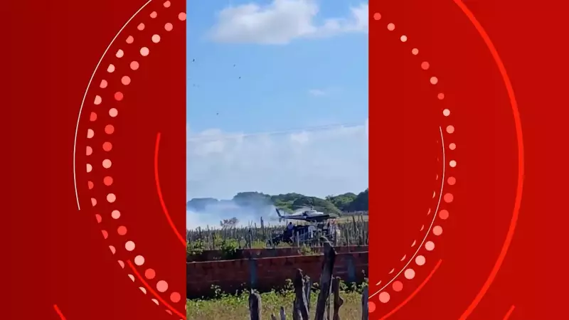 Helicóptero faz pouso de emergência e registra princípio de incêndio nos Lençóis Maranhenses