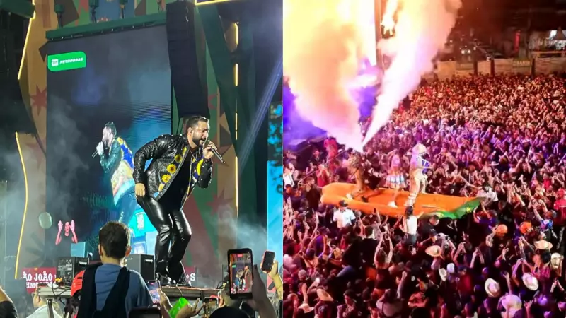 Henry Freitas e Felipe Amorim roubam a cena no encerramento do São João de Campina Grande