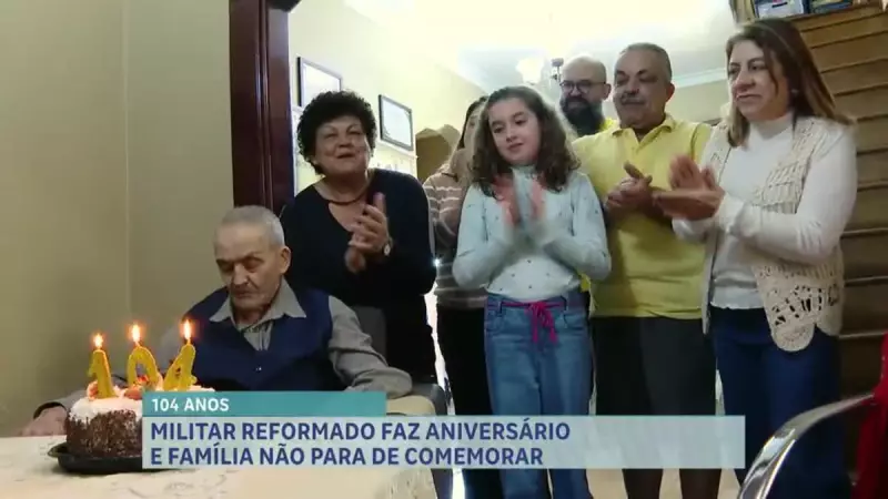 Herói de 104 anos: Família celebra vida e legado de militar reformado em BH