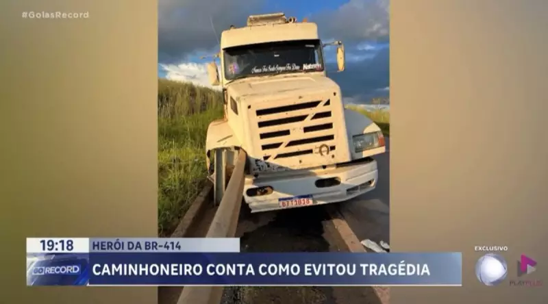 Herói do asfalto: caminhoneiro evita tragédia em rodovia de Goiás e vídeo explode na web