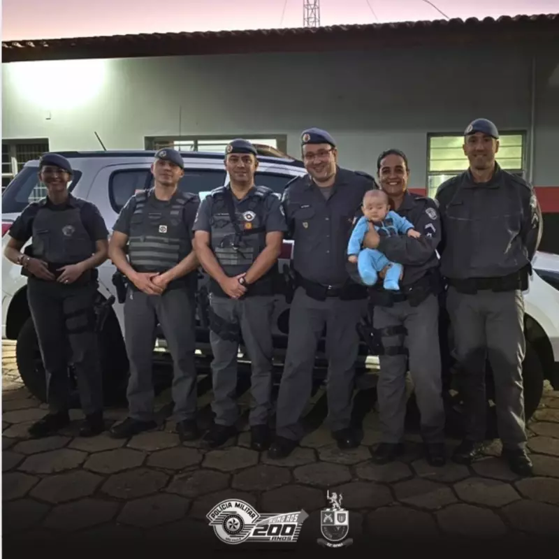 Heróis de Farda: Policiais Salvam Bebê de 4 Meses Engasgado com Leite em Itapetininga