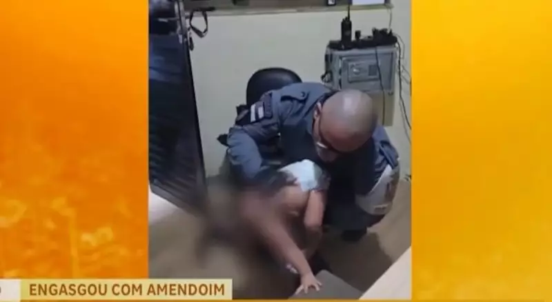 Heróis de Farda: Policiais Salvam Bebê que Engasgou com Amendoim em Cena de Tensão