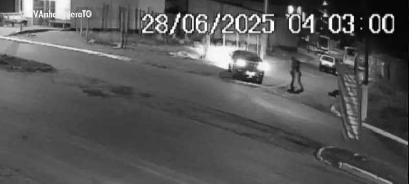 Homem agride namorada com chutes e puxões de cabelo em Tocantins; câmeras de segurança registram brutalidade
