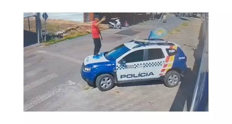 Homem é detido após invadir viatura e exaltar crimes em Mato Grosso — veja o vídeo chocante