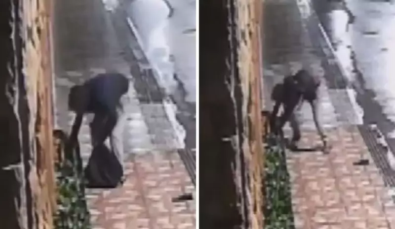 Homem é flagrado furtando hidrômetro em Guarapari; veja o vídeo chocante