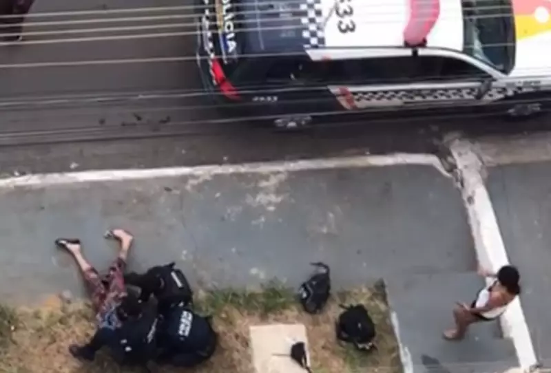 Homem é preso após agredir companheira e tentar atacar policiais em Samambaia, DF