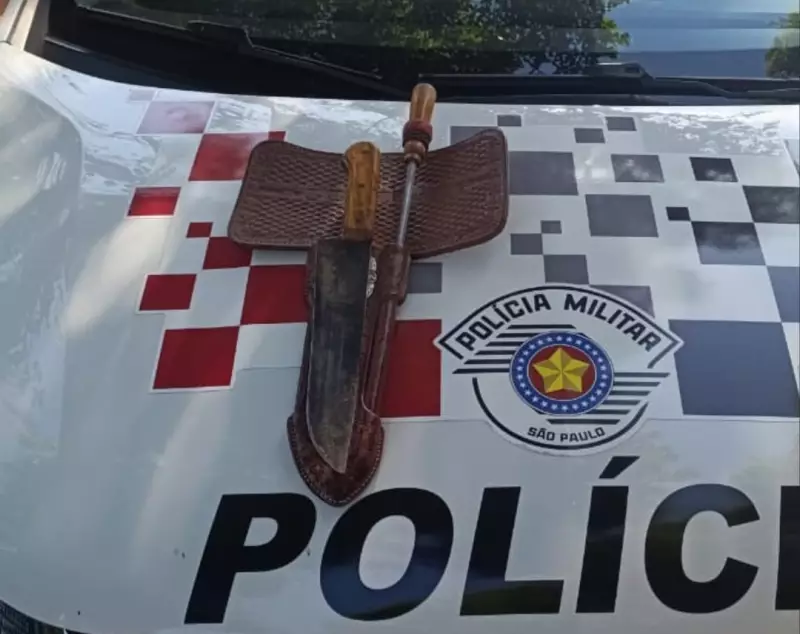 Homem é preso após ameaçar ex-mulher com faca em Presidente Epitácio: veja detalhes