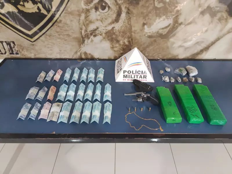 Homem é preso com arma na cintura após ameaçar esposa de morte em Montes Claros