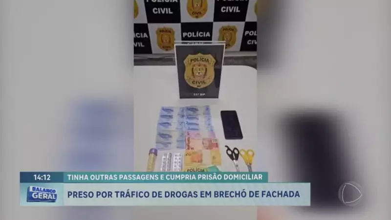 Homem é preso por tráfico de drogas em Planaltina-DF usando brechó como fachada