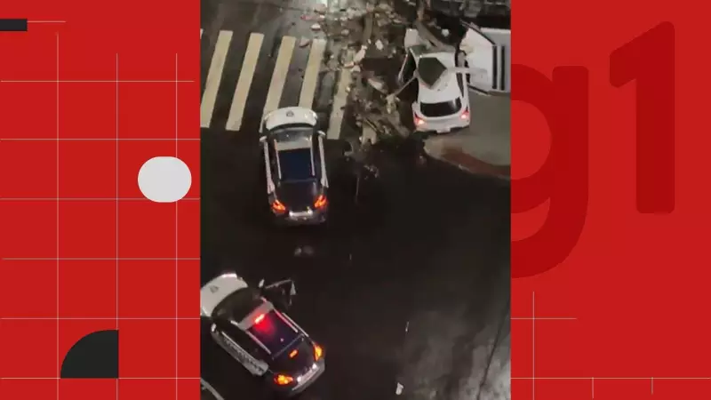 Homem foge de blitz, bate em muro após perseguição e é preso no Espírito Santo | Vídeo