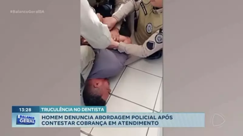 Homem relata violência policial durante confusão em clínica na Bahia